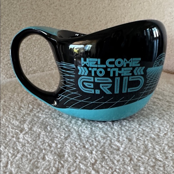 Disney Black and Blue Tron Stoneware Mug - Picture 2 of 3